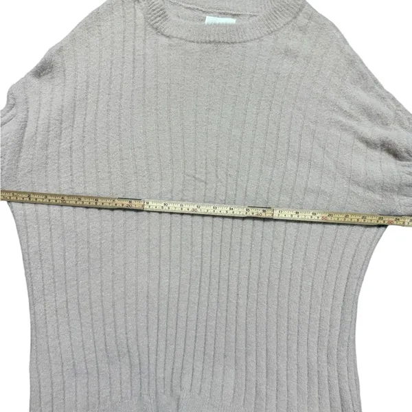 Aerie‎ Small Light Pink Long Sleeve Oversized Ribbed Fuzzy Soft Womens Sweater - Image 4