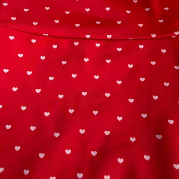 Free People Movement Biker Shorts Women M/L Red‎ Heart Print Activewear Yoga - Image 2