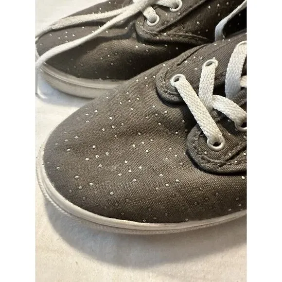 Vans Low Top Sneakers Gray with White Polka‎ Dots Casual Shoes - Image 4