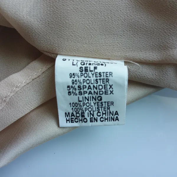 Papermoon Satin Office Siren Bella Swan Dainty Ethereal Mini Slip Dress L Beige - Image 7