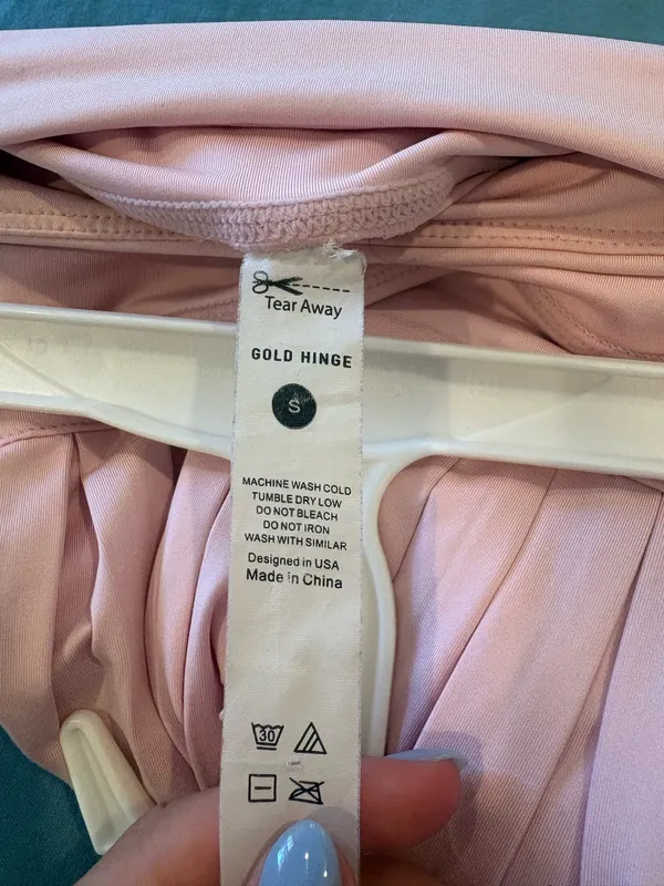 Gold Hinge Small Pink Pleated Tennis Skirt - Image 3