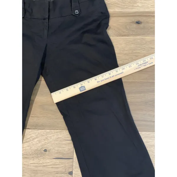 Guess Straight‑Leg Cropped Pants Size "29 Black Cotton Modern Fit - Image 6