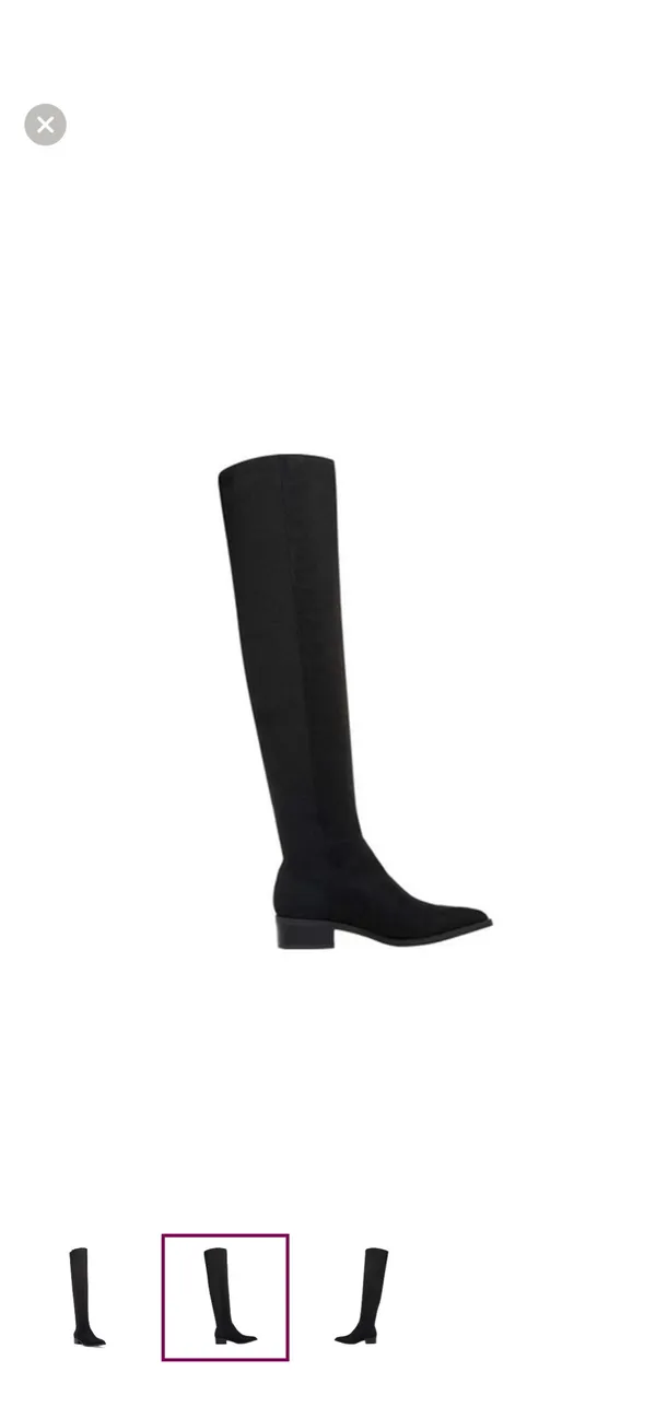 Steve Madden Boots Knee-High Suede Black - Image 2