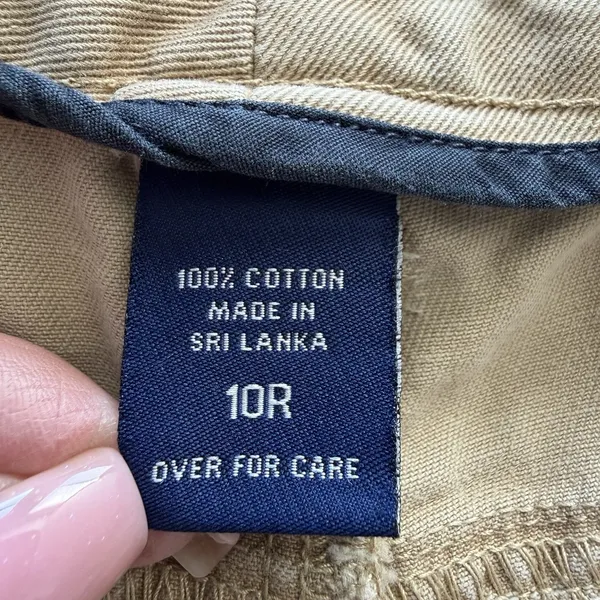 VTG Y2K Abercrombie‎ Women's 10R 25 Issue Wide Leg Flare Pants Khaki Minimalist - Image 13