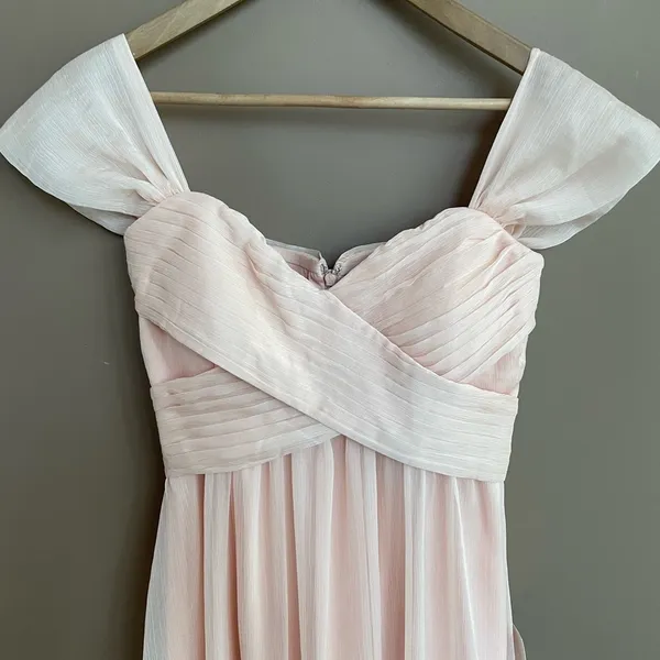 NWT Lulus Make Me Move White Maxi Dress in Blush Size Small‎ - Image 6