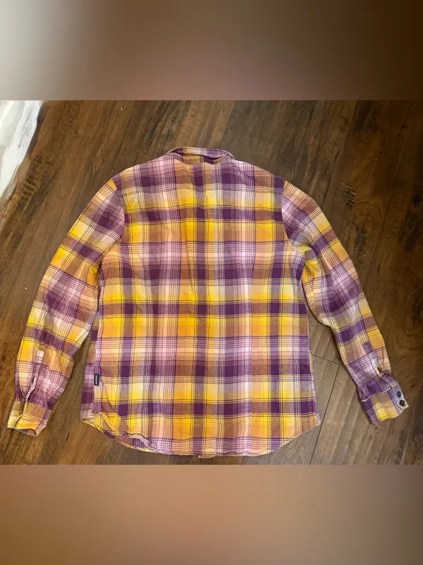 Patagonia Women's Long-Sleeved Organic Cotton Midweight Fjord Flannel Shirt L - Image 3