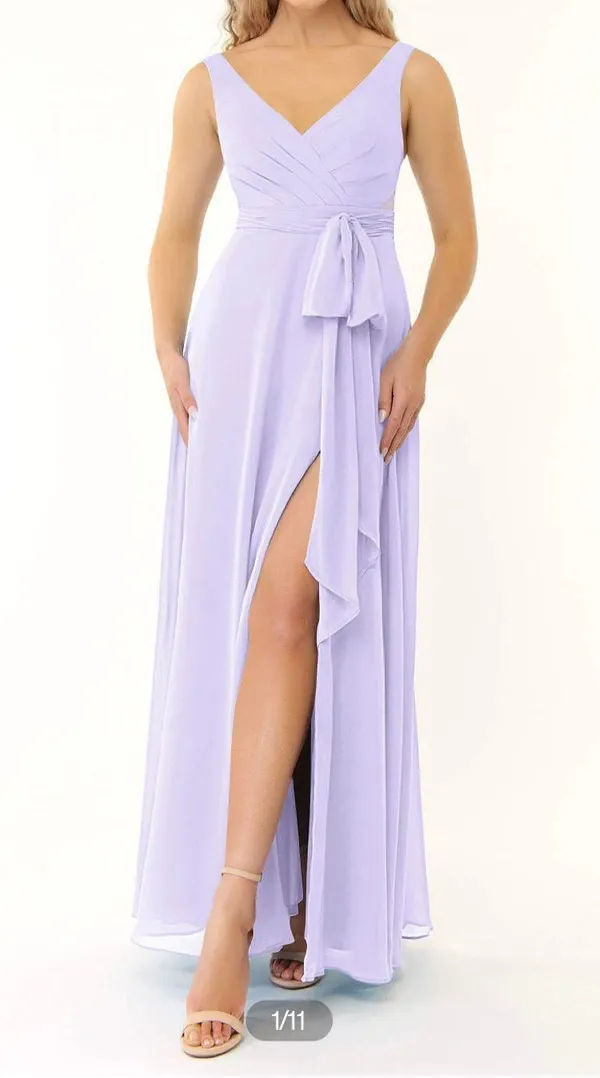 Azazie Alva Bridesmaid Dress, Black, Size 12 - Image 5