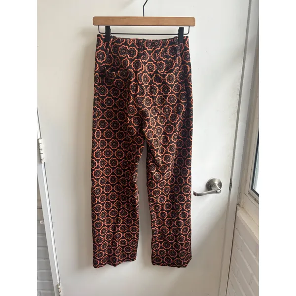 Maeve Anthropologie The Colette Wide Leg‎ Pants Size 26T workwear layered floral - Image 3