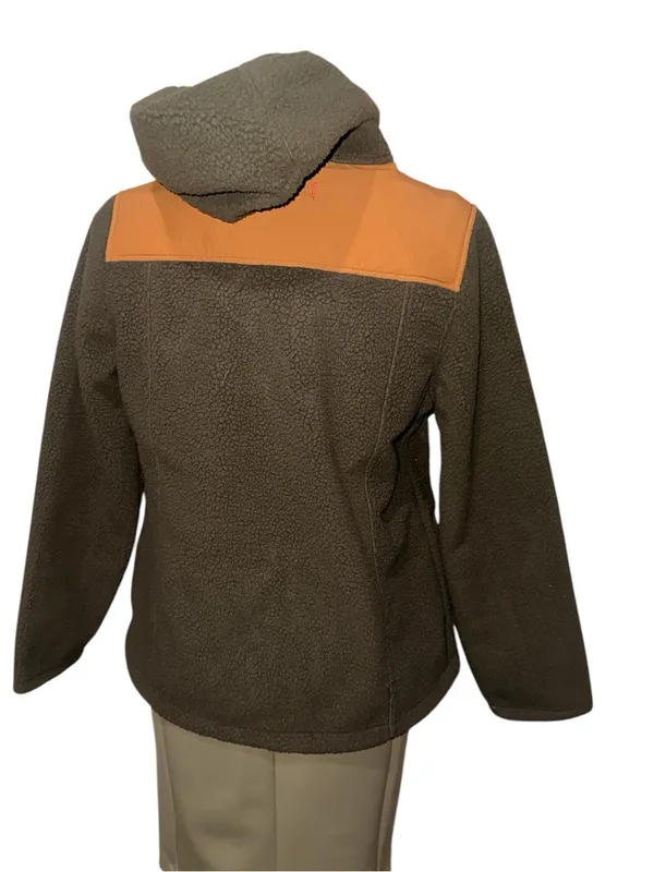NWT Dickies Windproof High Pile Fleece Bonded Knit Jacket Moss Green Full Zip - Image 6