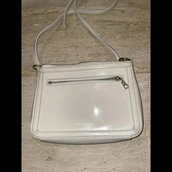 Lauren Ralph Lauren Cream White‎ cross body bag 9x6.5x1.65” - Image 2