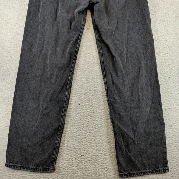 Levis Premium Dad Jean‎ Washed Black High Rise Straight Leg Denim Women's 27x30 - Image 10