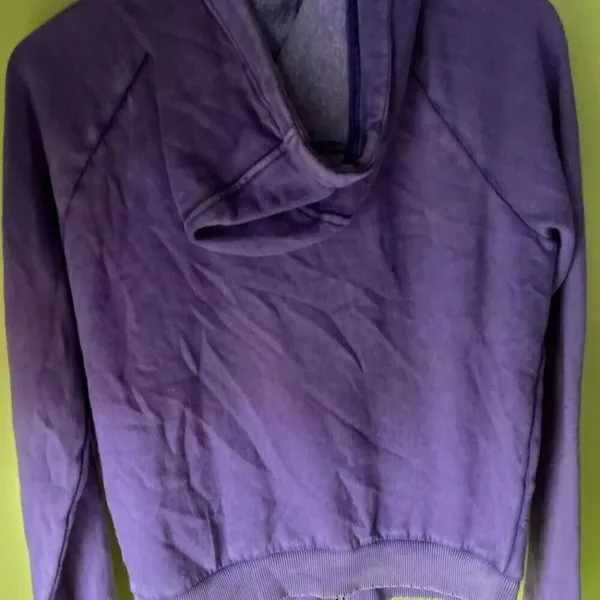 Victoria's Secret Vintage PINK Full Zip Hoodie Purple White Women's Size Large - Image 14