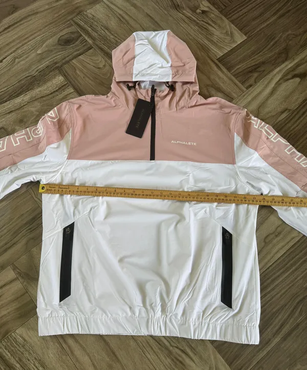 Alphalete Women’s EXP Tech Windbreaker- Himalayan Pink, Size XL - Image 4
