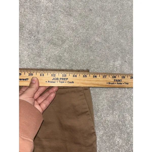 Everlane Khaki High‎ Waist Size 6 Side Zip up Shorts Pockets - Image 9