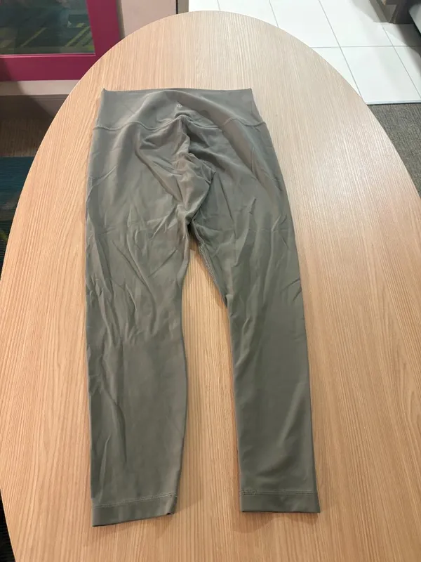 Lululemon Align Pant 25" Size 10 Green Pull On Nylon Blend Nulu Fabric W5CTAS - Image 2
