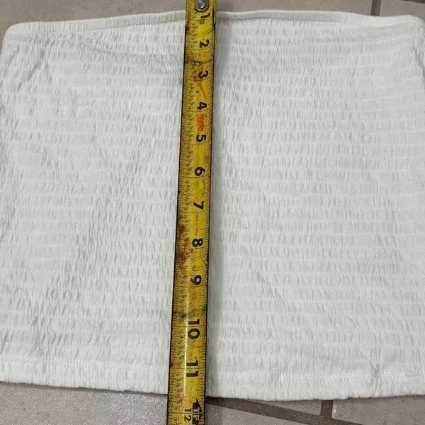 American Eagle Women White Sleeveless Crop Top‎ Size Small - Image 9