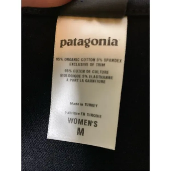 Patagonia Organic Cotton dress black women's size medium - Image 4