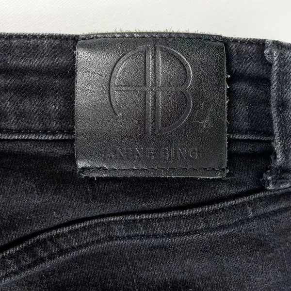 Anine Bing Tatum Black High Rise Skinny Jeans‎ Size 28 - Image 8