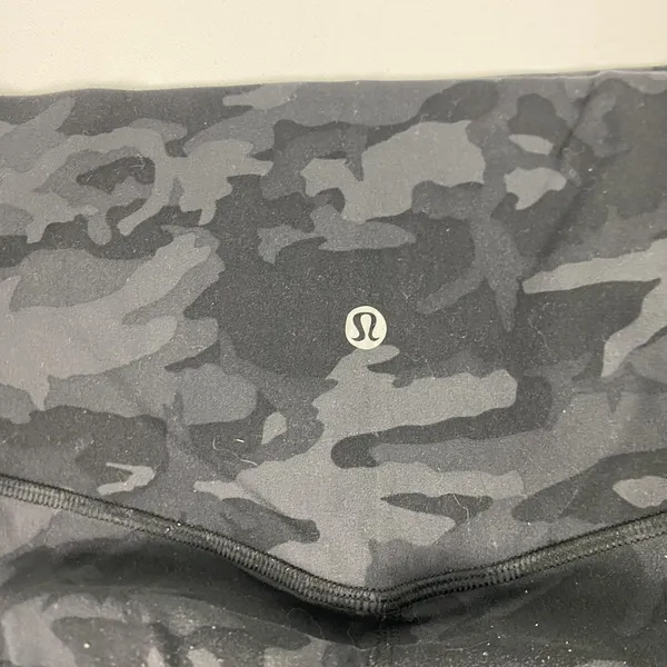 Lululemon Leggings Womens 10 Black Incognito Camo High Rise‎ Yoga Athletic Pants - Image 12