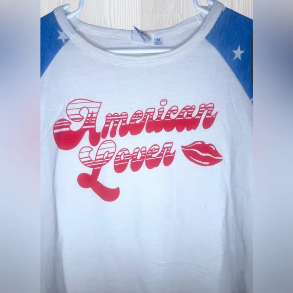 JUNK FOOD Women’s Casual Short Sleeve American Lover Graphic Tee - Image 5