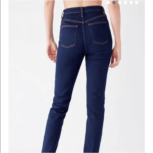 NWT BDG Girlfriend High rise Dark Wash Skinny Jeans 25 Women’ss Stretch. Casual - Image 5