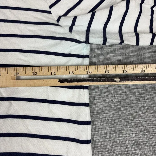 Lilly Pulitzer Hillary Popover Dress Womens XS Navy White Stripe Cowl Modal - Image 8