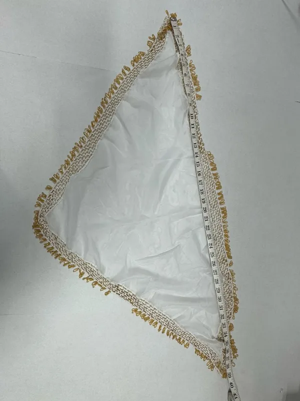 Egyptian Belly Dance Hip Scarf With Gold‎ Bead Trimming - 39" x 25" x 25". - Image 9