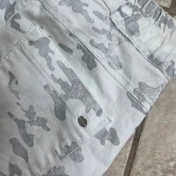 Bevy Flog Camo Jogger Pants White Silver Camouflage Made in Israel Sie 26 - Image 11