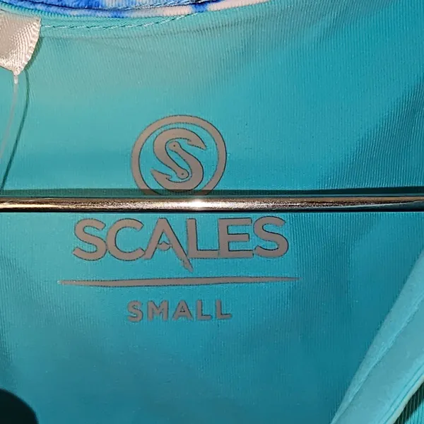 NWT Scales Womens‎ Aqua Blie Sleeveless Polo Golf Shirt Small - Image 4