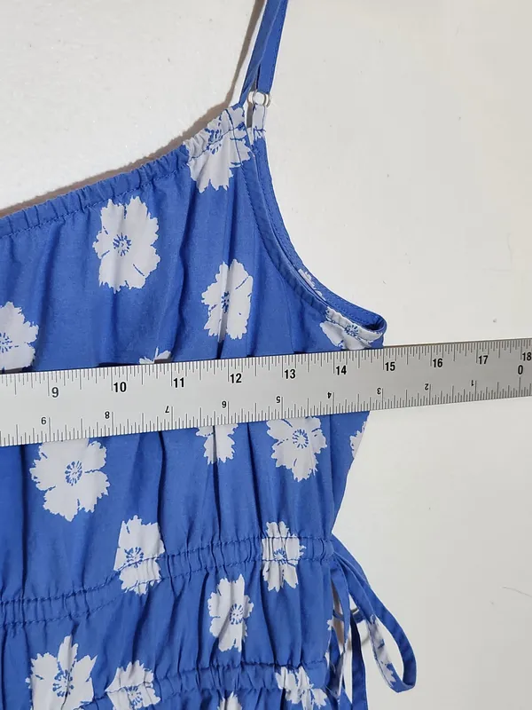 Universal Threads Blue and White Floral Print Sundress Size XS - Image 5