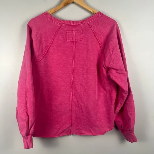 Pilcro reworked popover sweatshirt size medium 100% cotton - Image 6