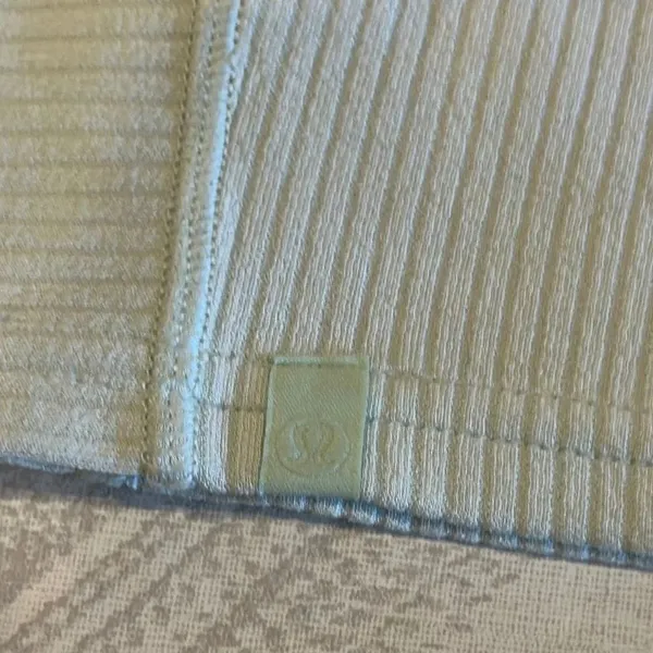 Lululemon Ribbed Softstreme Cropped Tank Kohlrabi Green - Size: 0 - Image 2