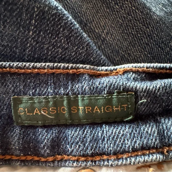 Lauren Ralph Lauren Women Size 12 Medium Wash Classic Straight Leg Denim‎ Jeans - Image 8