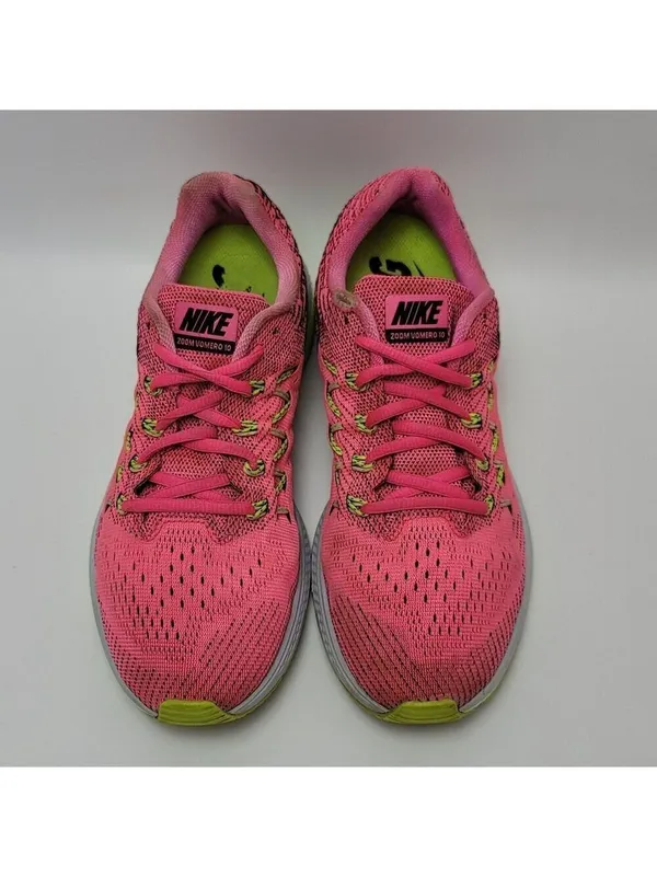Nike Womens Pink Green Zoom Vomero 10 717441-608 Lace Up Athletic Shoes Size 8.5 - Image 4