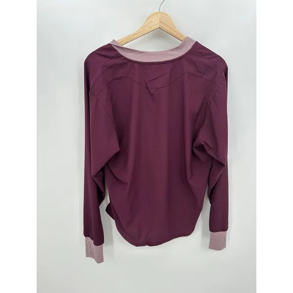 Hoka Womens 1/2 Zip Wind Shell‎ Pullover Size Medium NWT Purple Running Training - Image 3