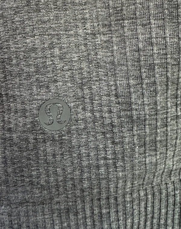 Lululemon Ebb to Street Cropped Long Sleeve Dark Green - Image 4