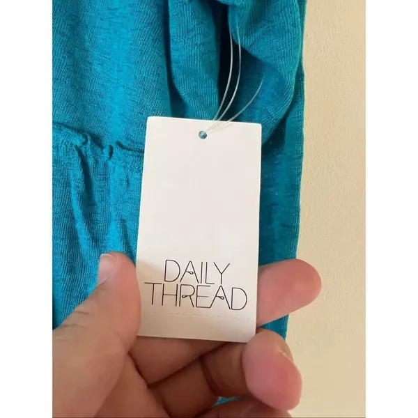 Daily Thread Blue Button Up Long Sleeve Top Woman’s Size 2X NEW - Image 6