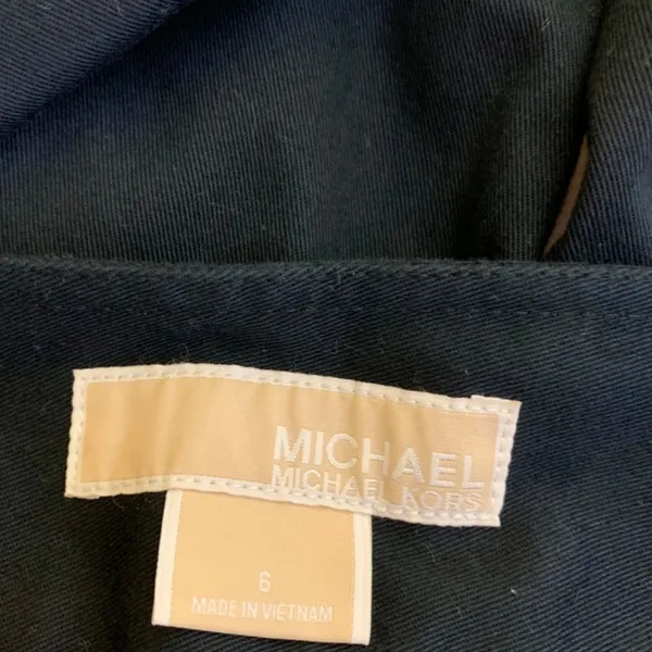 Michael Kors‎ Black Zip Pocket Button Side Pants - Image 3