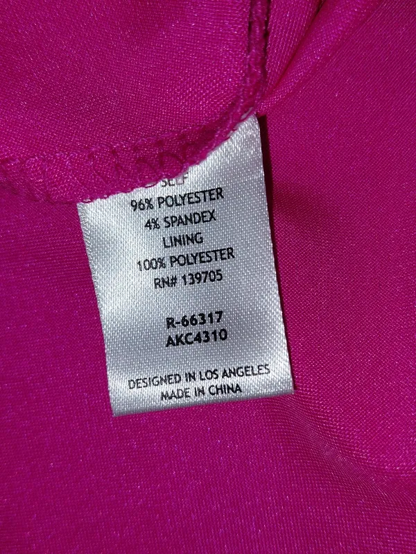 Emerald Sundae Hot Pink Satin Open Back Maxi Dress Sz Medium! - Image 7
