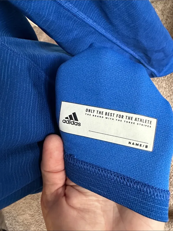 adidas Royal Blue Half-Zip Training Top - Image 6