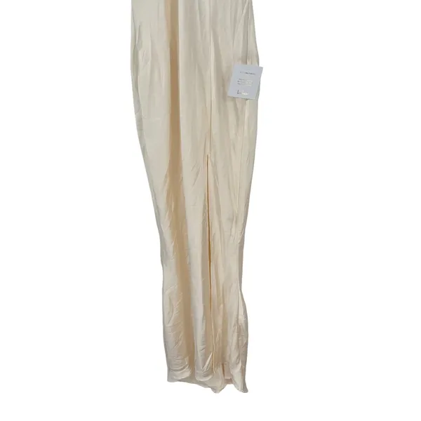 Lulus Ivory‎ Halter Maxi Dress Formal Gown Sleeveless Evening Party Size S - Image 7