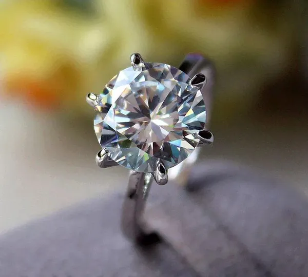 5ct halo 4.5 5 6 7 8 9 10 Diamond Cz Silver 925 Cushion Engagement Proposal Ring - Image 2
