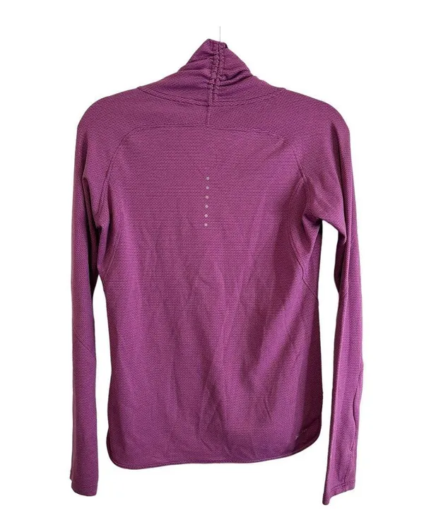 Running Purple Mock Neck Long Sleeve Active Shirt Size Medium - Image 7