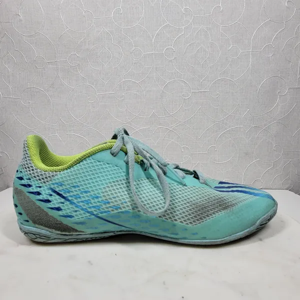 Adidas X Speedportal4 FxG Womens Indoor Soccer Football Cleats 8 Aqua Blue Laces - Image 2