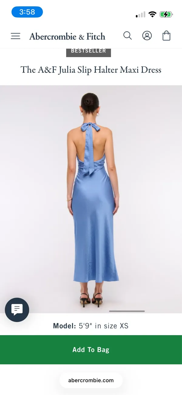 Abercrombie Julia slip halter dress - Image 4