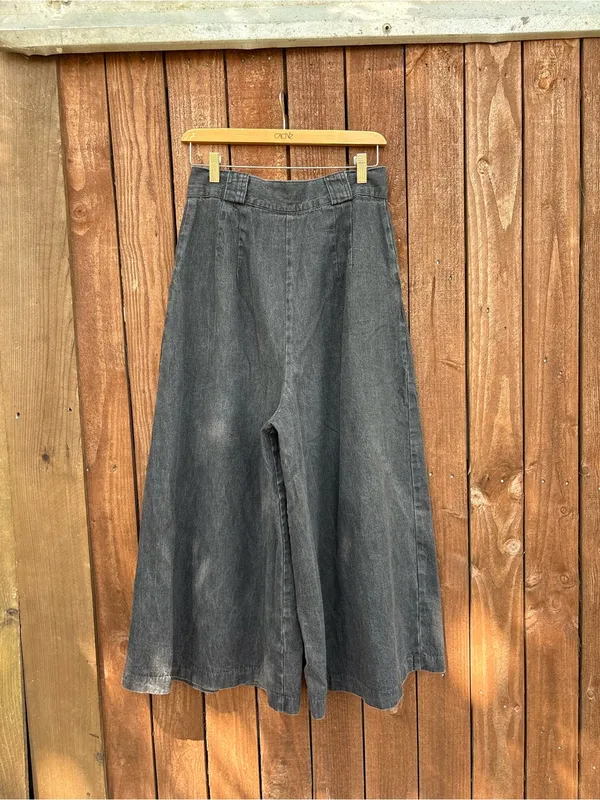 Vintage Darkwash Extra Wide Leg Jean Trouser - Image 5