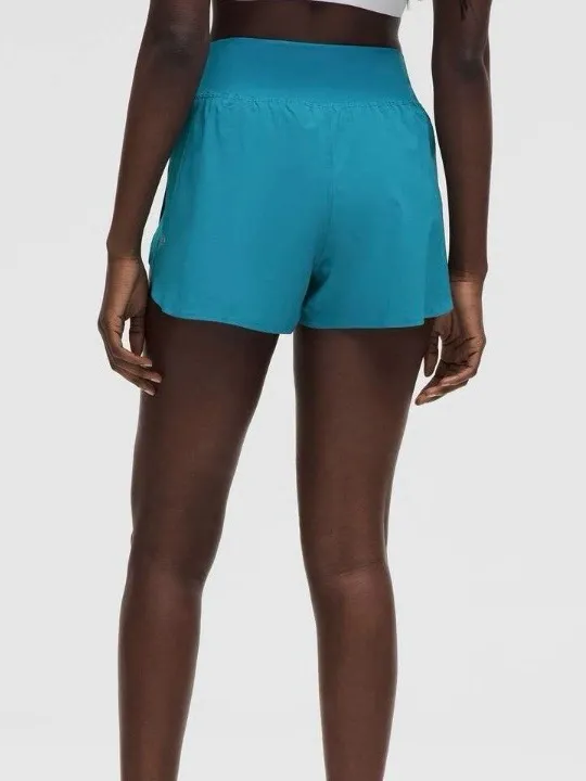 lululemon athletica Fast & Free High-Rise Classic Fit Split Short 3” - XS Blue - Image 8