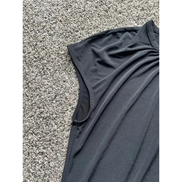 Worthington Stretch women's short sleeve black‎ blouse size medium - Image 5