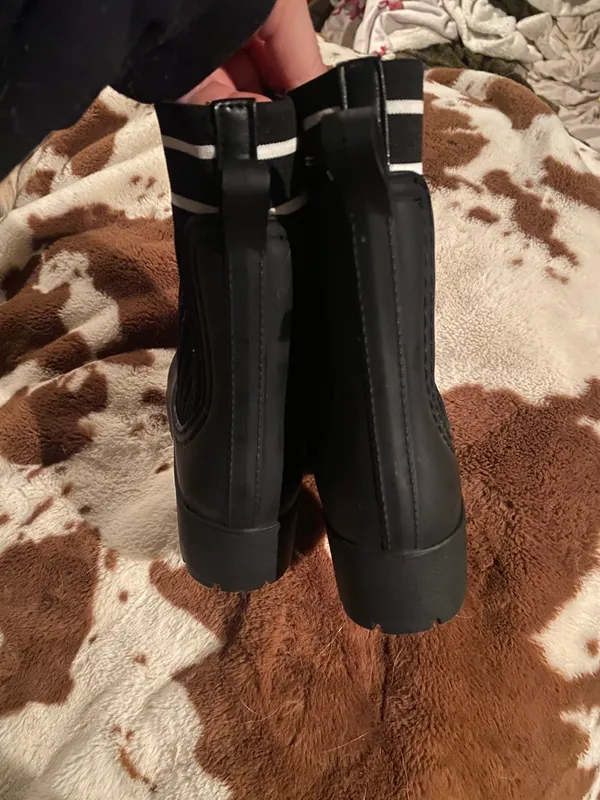 Black Booties Size 7 - Image 2
