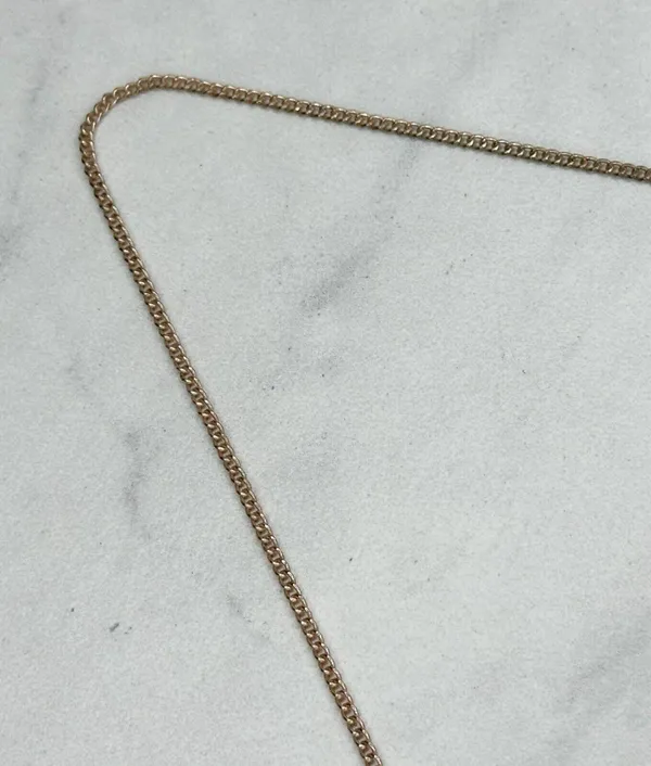 Chico's Rose Gold Tone Chain Link Rhinestone Pendant Necklace ✨ - Image 3